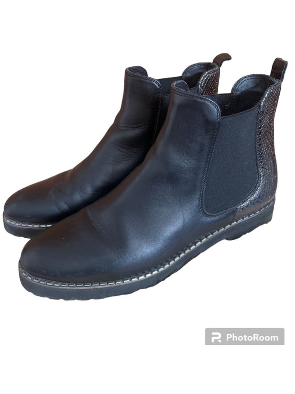 Baldinini Trend Black Ankle Boots Sz-38/8